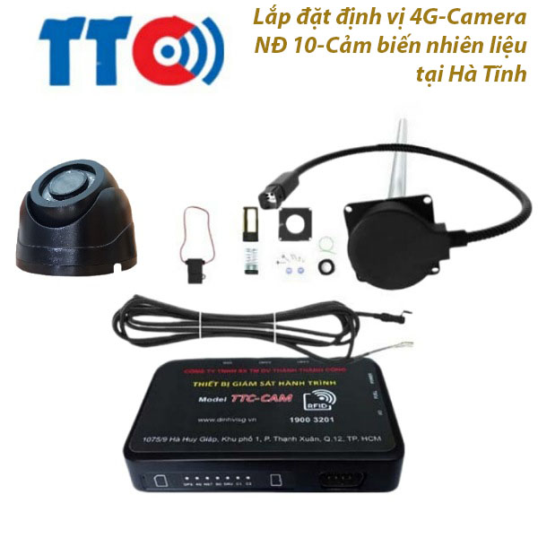 lắp đặt định vi 4g-camera nd 10-cảm biến nhiên liệu tại Hà Tĩnh